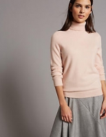Marks and Spencer  Pure Cashmere Polo Neck Jumper