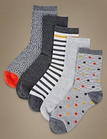 Marks and Spencer  5 Pair Pack Supersoft Ankle Socks