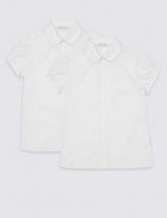 Marks and Spencer  2 Pack Girls Embroidered Blouses