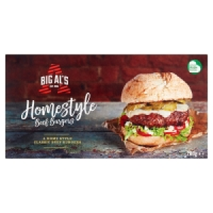 Big Als Homestyle Beef Burgers 4 Pack