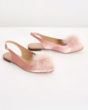 Savida Feather Slingback Shoes