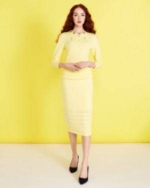 Savida Knit Pointelle Skirt