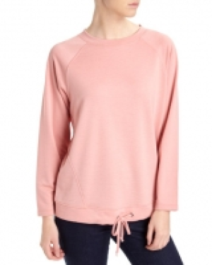 Drawstring Hem Long Sleeve Top