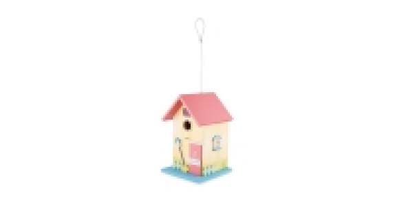 Bird Box Yellow/Pink Nesting Box