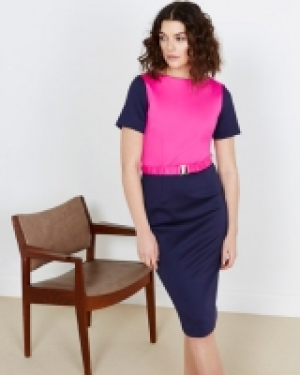 Lennon Courtney at Dunnes Stores Pink Contrast Dress