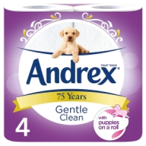 Andrex Gentle Clean Toilet Tissue 4Roll