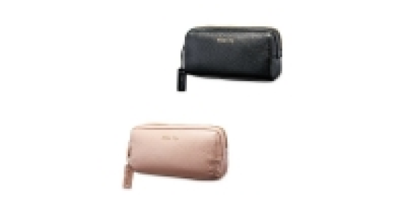 Avenue Long Leather Make Up Bag