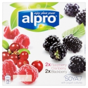 Alpro Yofu Soya Raspberry & Cranberry 4 Pack 1.75&nbsp;&euro;