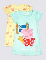 Marks and Spencer  2 Pack Peppa Pig Nightdress (18 Months - 7 Years)