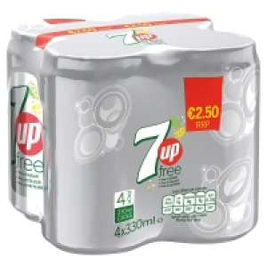 7up Free Can 4PK 2.50 €