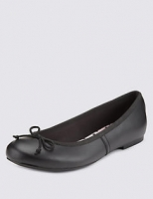 Kids Leather Ballet Pumps with Freshfeet (13 Small - 9 Larg 27.00 €