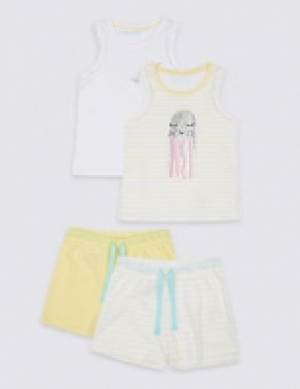 2 Pack Short Pyjamas (3-16 Years) 22.00 €