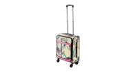 Aldi  Yellow Floral Travel Suitcase