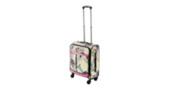 Yellow Floral Travel Suitcase