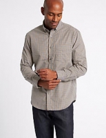 Marks and Spencer  Soft Touch Pure Cotton Checked Shirt