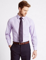 Marks and Spencer  2 Pack Easy to Iron Regular Fit Shirts with Tie
