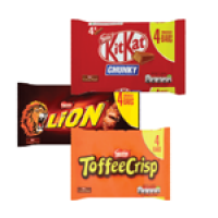 Costcutter  Nestle Lion/Kit Kat Chunky/Toffee Crisp/Rolo 4 Pack