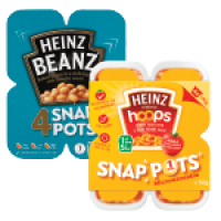 Costcutter  Heinz Beanz/Spaghetti Hoops Pot 4 Pack