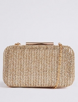 Marks and Spencer  Woven Box Clutch Bag