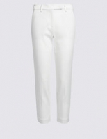 Marks and Spencer  PETITE Cotton Rich Slim Leg Trousers