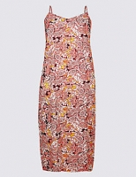 Marks and Spencer  CURVE Floral Print Slip Midi Dress