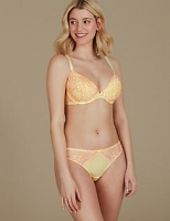 Marks and Spencer  Floral Lace Set with Padded Plunge A-E