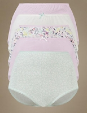 5 Pack Pure Cotton Full Brief Knickers 11.00 €