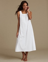Marks and Spencer  Pure Cotton Textured Nightdress
