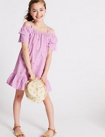 Marks and Spencer  Embroidered Pure Cotton Dress (3-16 Years)