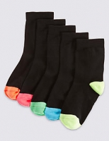 Marks and Spencer  5 Pairs of Freshfeet Socks (3-14 Years)
