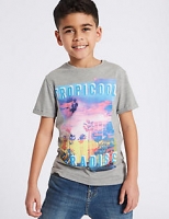 Marks and Spencer  Cotton Rich Short Sleeve T-Shirt (3-16 Years)