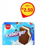 Spar  HB Ice Berger Multi Pack 4 pack 4 x 100ml ONLY 2.50