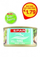 Spar  SPAR Tuna Chunks in Brine 185g BUY ONE GET ONE FREE 1.79