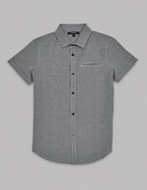 Pure Cotton Textured Shirt (3-16 Years) 19.00 €