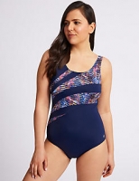 Marks and Spencer  Post Surgery Active Secret Slimming Printed Swimsuit