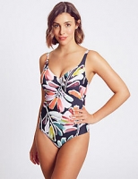 Marks and Spencer  Secret Slimming Printed Wired Swimsuit DD-G