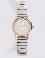 Marks and Spencer  Double Tone Round Face Expander Watch