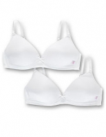 Marks and Spencer  2 Pack Moulded Non-Wired First Bras AA-D