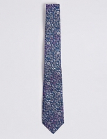 Marks and Spencer  Floral Tie, Hank & Cufflink Set