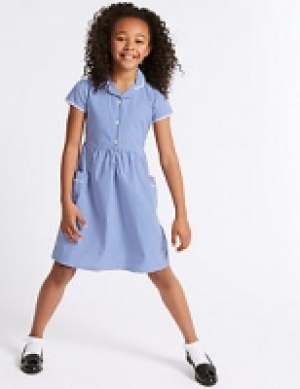 Girls Gingham Pure Cotton Dress 16.00 €