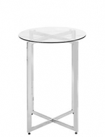 Marks and Spencer  Metal & Glass Round Side Table