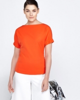 Dunnes Stores  Lennon Courtney at Dunnes Stores Red Boat Neck Top