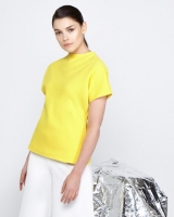 Dunnes Stores  Lennon Courtney at Dunnes Stores Yellow Drape Top