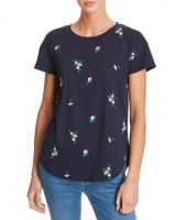 Dunnes Stores  Floral Embroidered T-Shirt