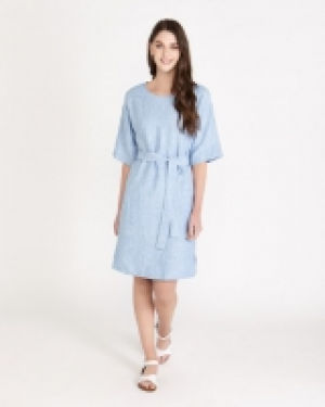 Dunnes Stores  Paul Costelloe Living Studio Linen Belt Dress