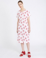 Dunnes Stores  Carolyn Donnelly The Edit Coral Print Dress