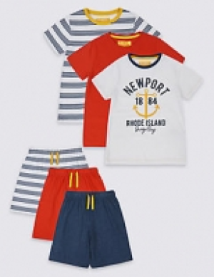 3 Pack Short Pyjamas (3-16 Years) 35.00 €