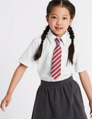 2 Pack Girls Slim Fit Non Iron Blouses 12.00 €