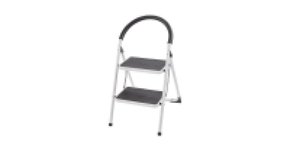 Aldi  Workzone 2-Step Black Stool