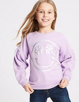 Marks and Spencer  Smile Face Print Sweatshirt (3-16 Years)